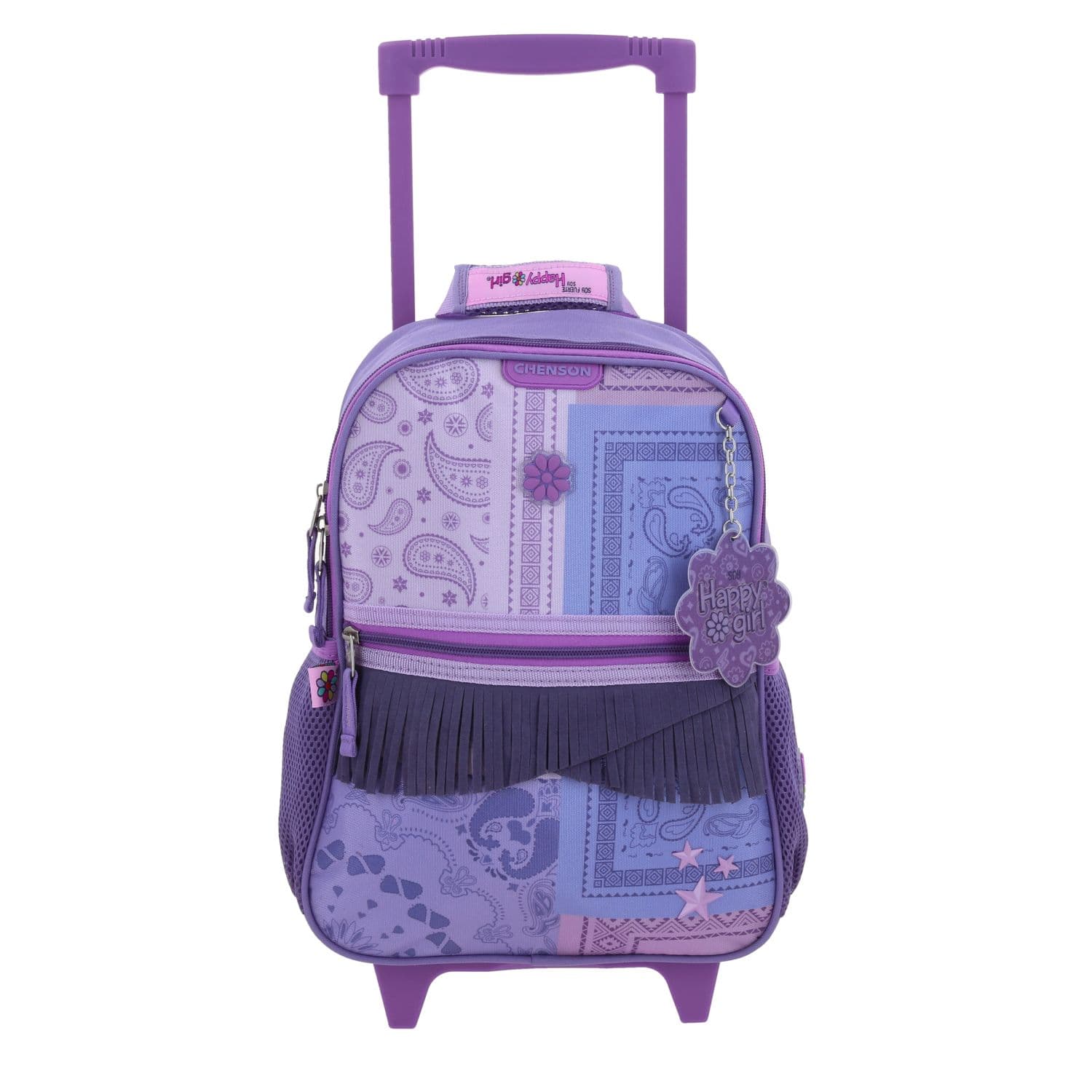 Kit Escolar Happy Girl by Chenson (Mochila con Ruedas + Lonchera) Uva Infantil - Modelo HG70255, modelo HG70255-U-KB2O