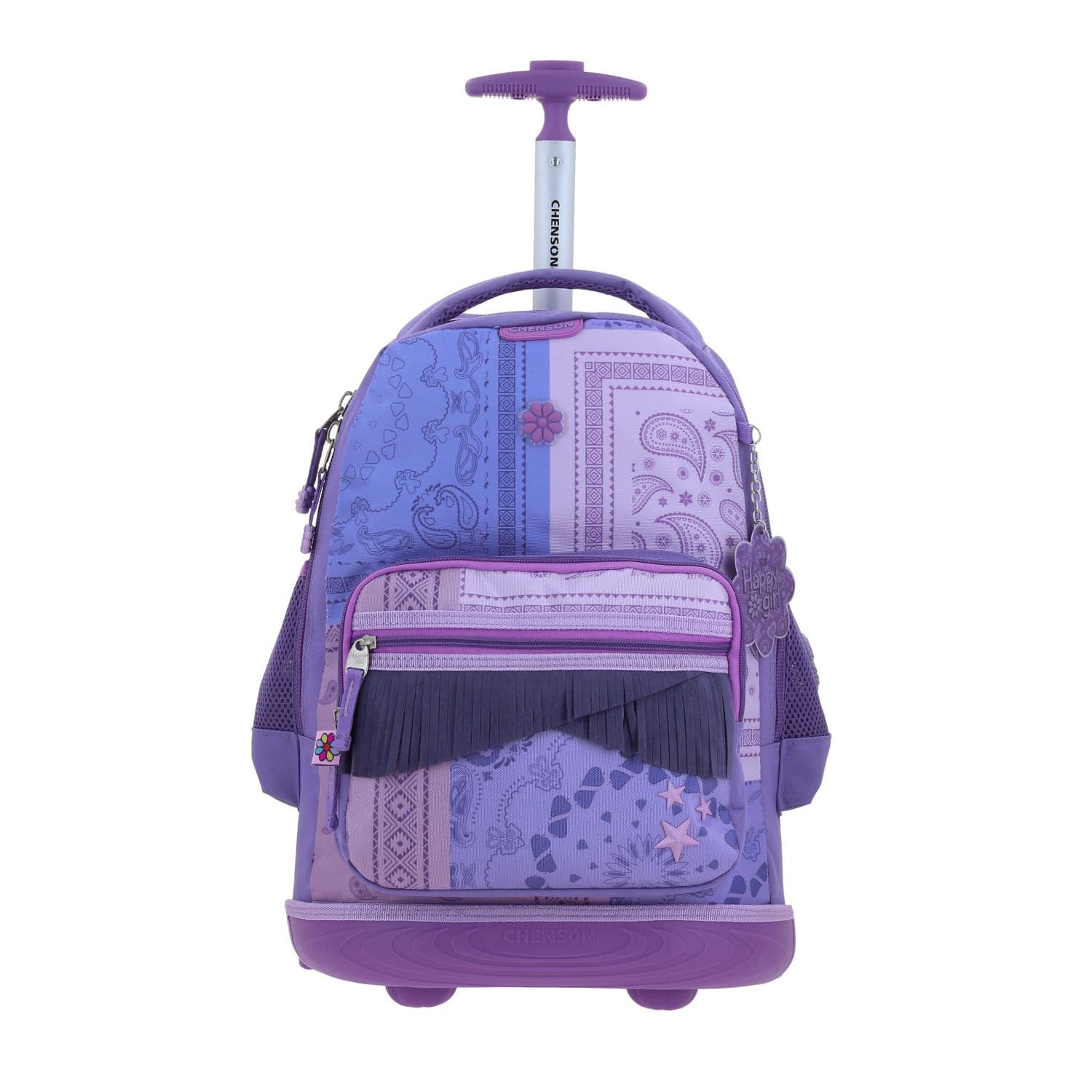 Kit Escolar Happy Girl by Chenson (Mochila con Ruedas + Lonchera) Uva Infantil - Modelo HG70256, modelo HG70256-U-KB2O