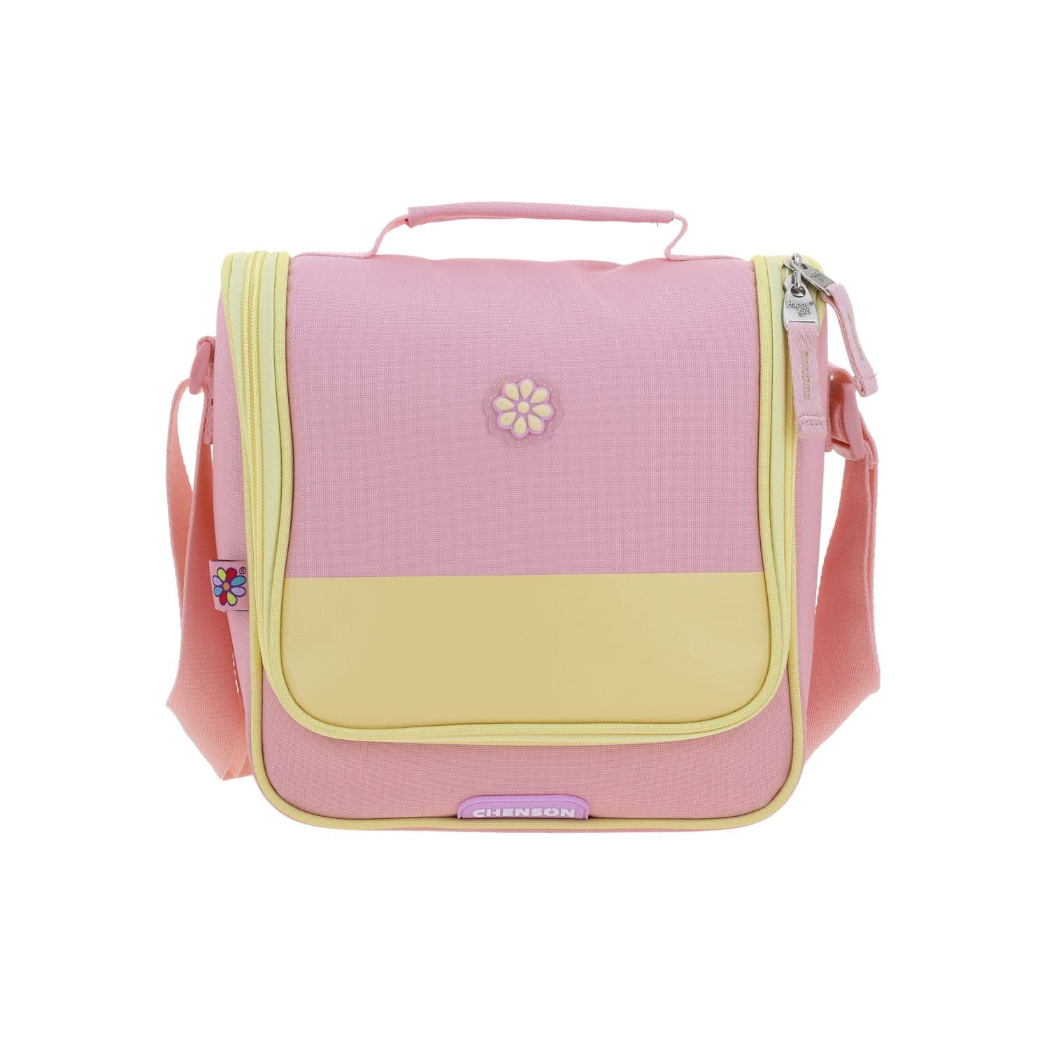 Lonchera escolar Happy Girl by Chenson rosa térmica para niña - Modelo HG70302, modelo HG70302-P