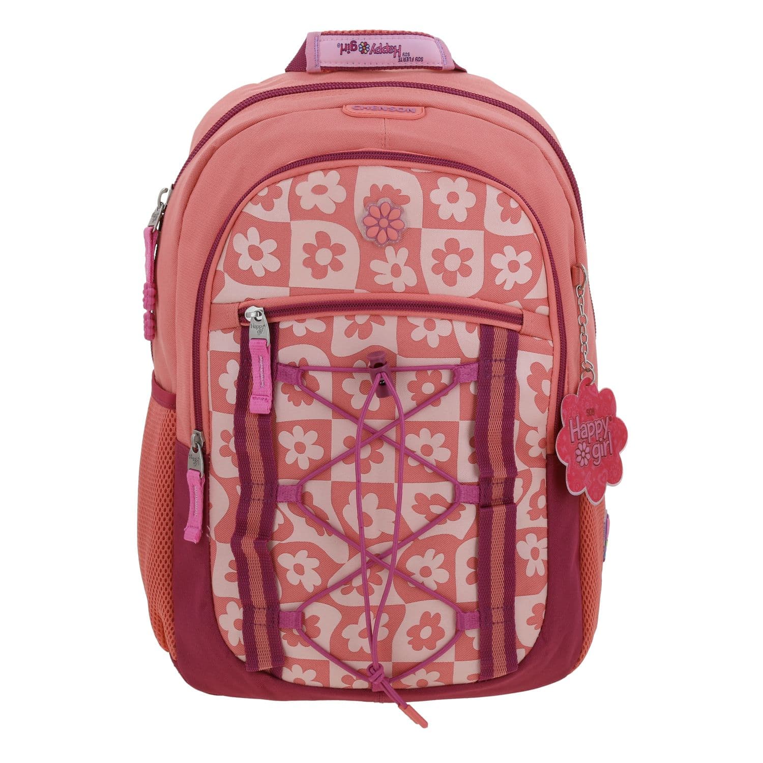 Kit Escolar Happy Girl by Chenson (Mochila + Lonchera) Fucsia Infantil, modelo HG70379-F-KC2O