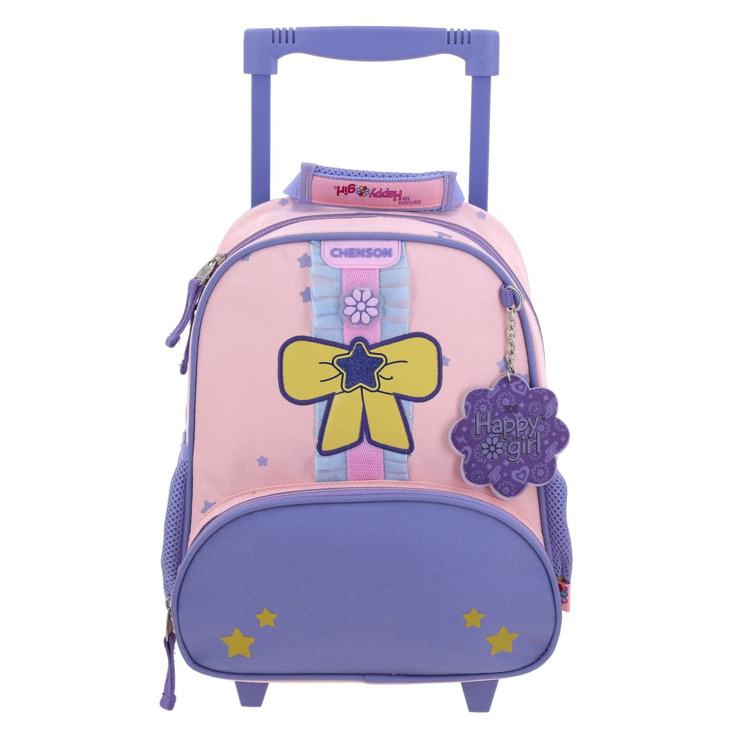 Kit Escolar Happy Girl by Chenson (Mochila con Ruedas + Lonchera) Rosa Infantil - Modelo HG70390, modelo HG70390-P-KB2O