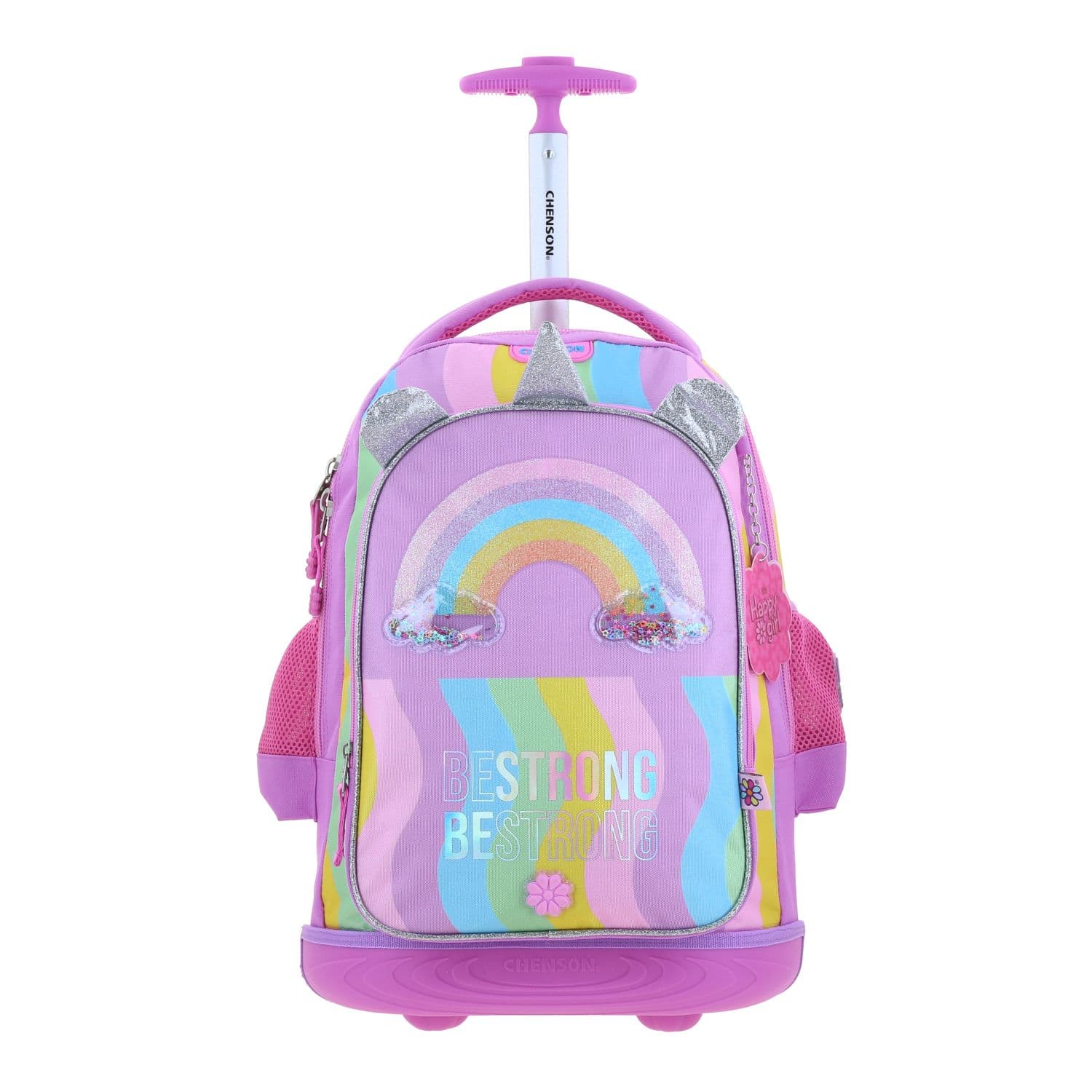 Kit Escolar Happy Girl by Chenson Mochila + Lonchera + Lapicera Multicolor Infantil, modelo HG70407-C-KB3