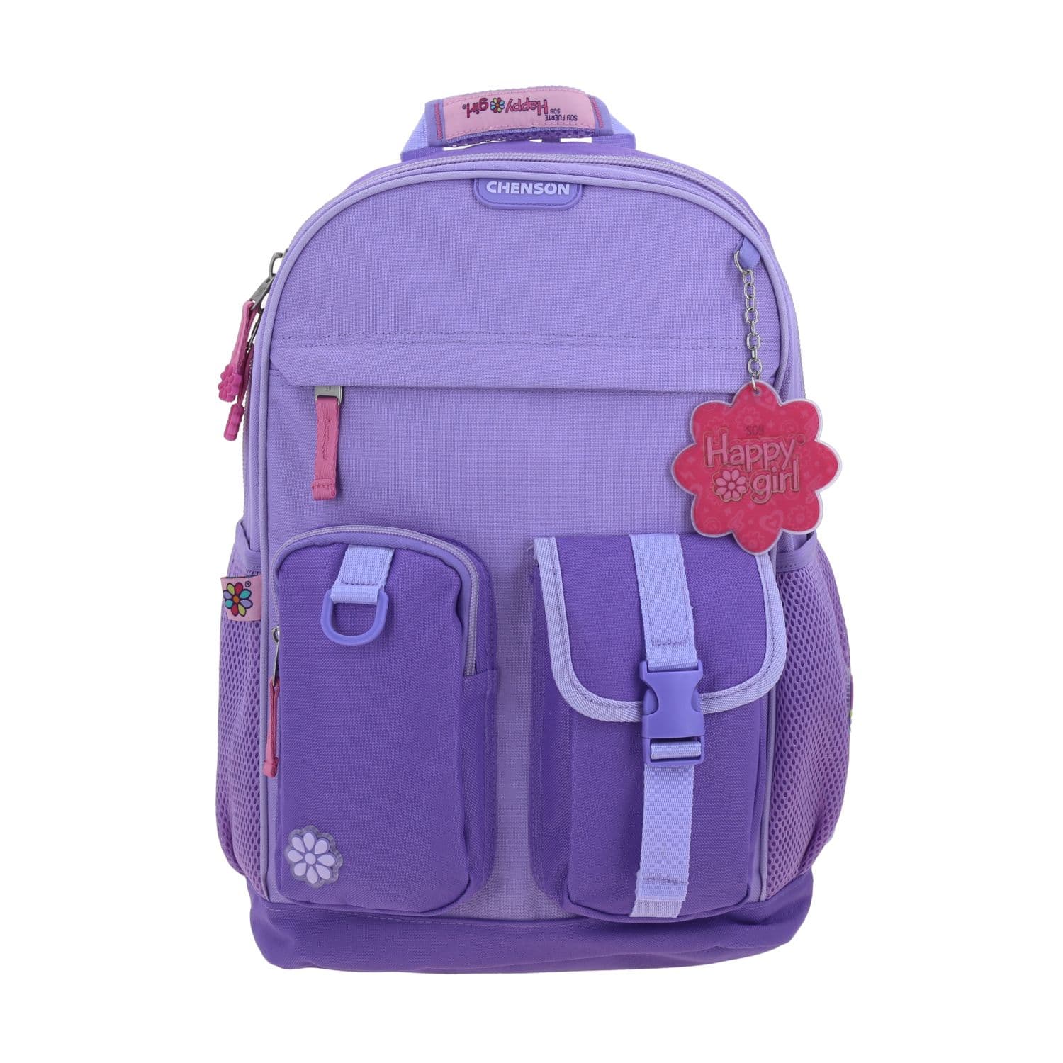 Kit Escolar Happy Girl by Chenson (Mochila + Lonchera) Violeta Infantil - Modelo HG70590, modelo HG70590-V-KC2O