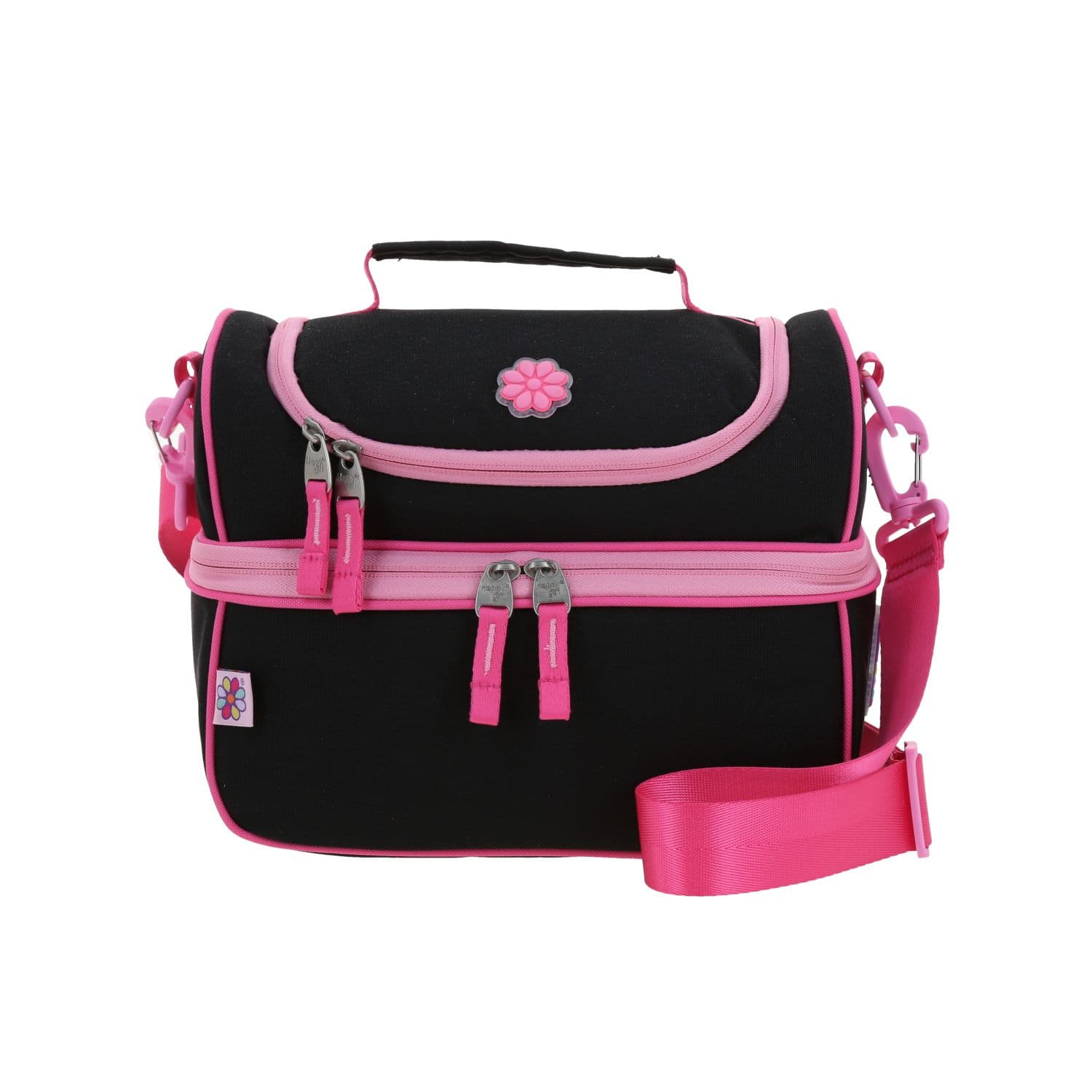Lonchera escolar térmica Happy Girl by Chenson negra para niña - Modelo HG70738, modelo HG70738-3