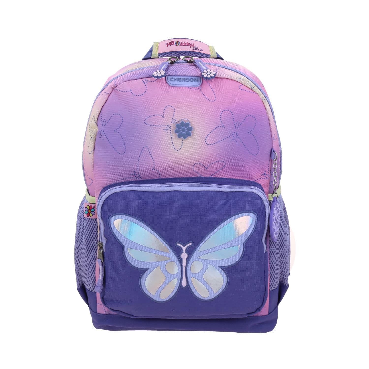 Kit Escolar Happy Girl by Chenson (Mochila + Lonchera + Lapicera) Uva, modelo HG70969-U-KC3