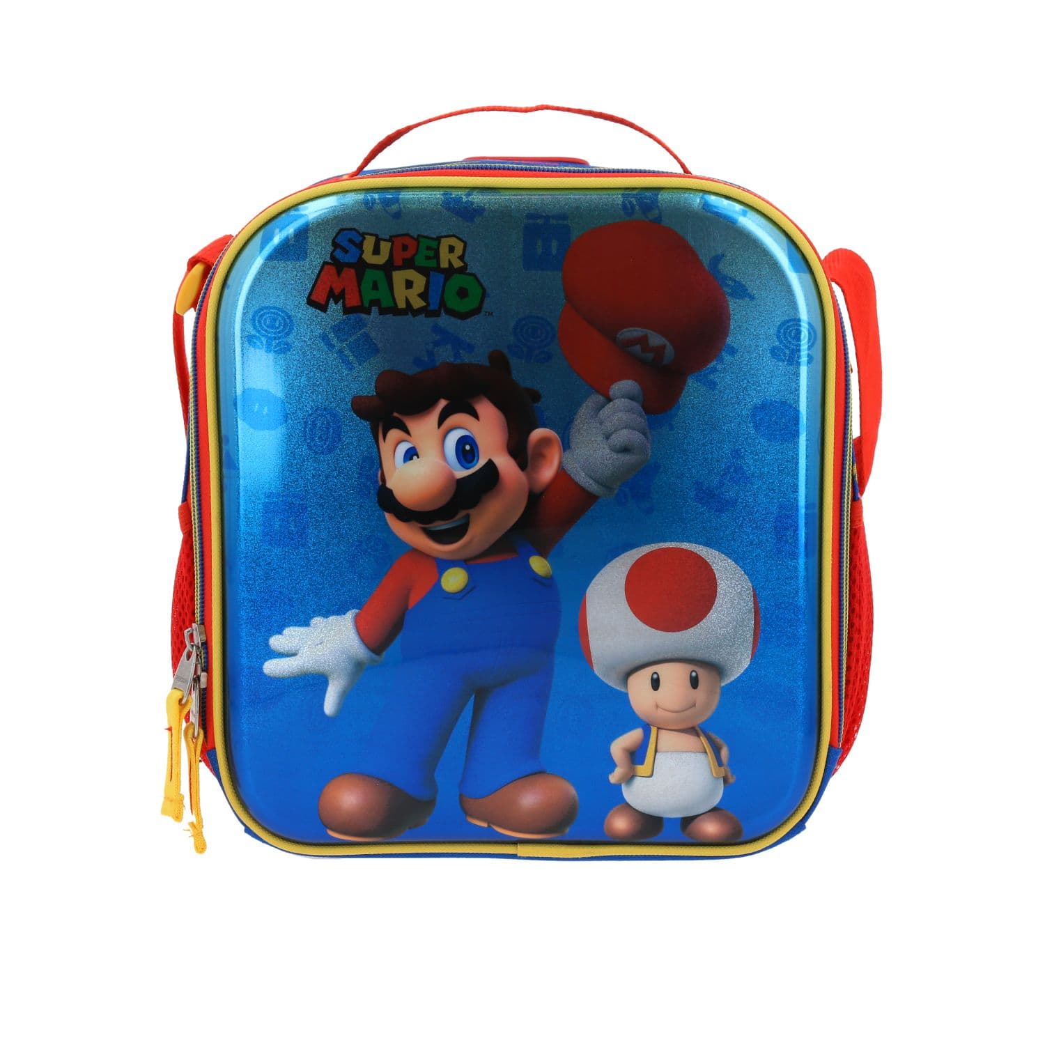 Kit Escolar Mario Bros by Chenson (Lonchera + Lapicera) Azul Infantil - Modelo MB65981, modelo MB65981-9-K2OA