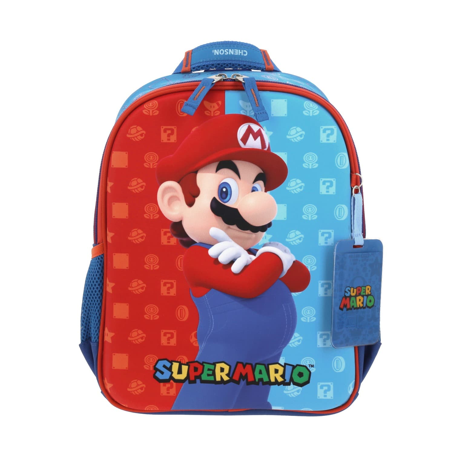 Kit Escolar Mario Bros by Chenson Mochila + Lonchera Azul Infantil - Modelo MB66081, modelo MB66081-9-KC2O