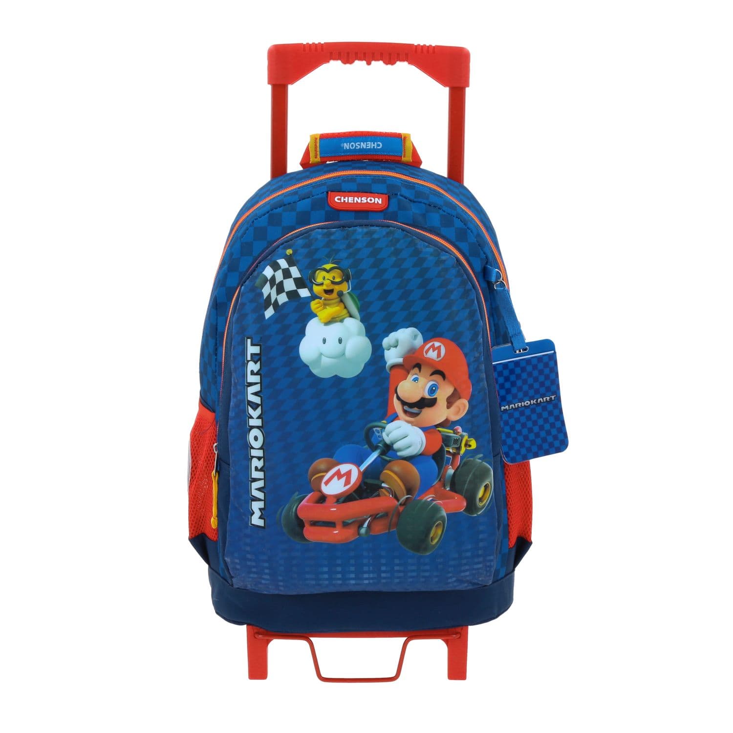 Mochila con Ruedas Mario Bros Azul para Niño - Modelo MB66166, modelo MB66166-9