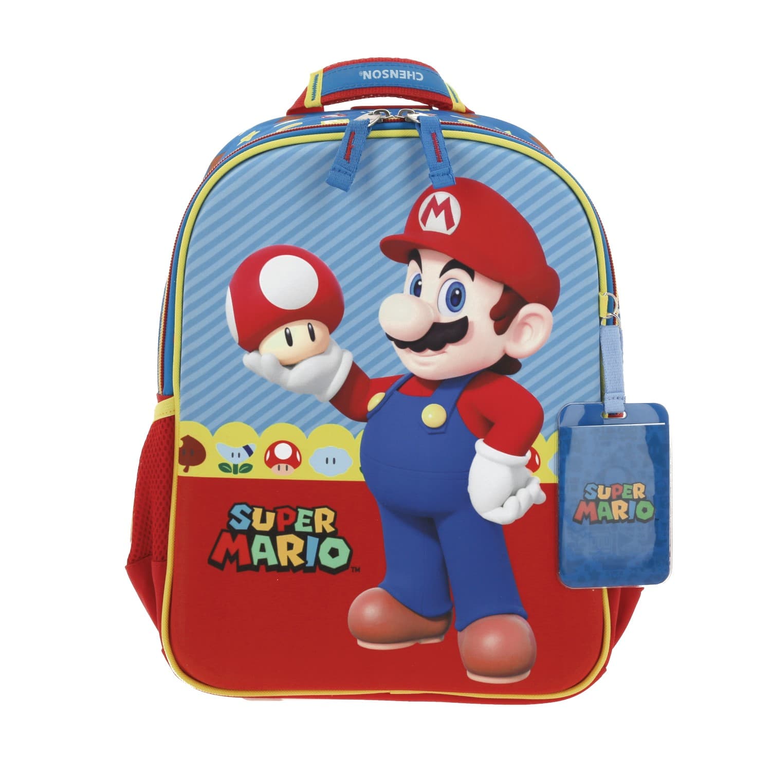 Kit Escolar Mario Bros by Chenson Mochila + Lonchera Azul Infantil - Modelo MB66262, modelo MB66262-9-KC2O
