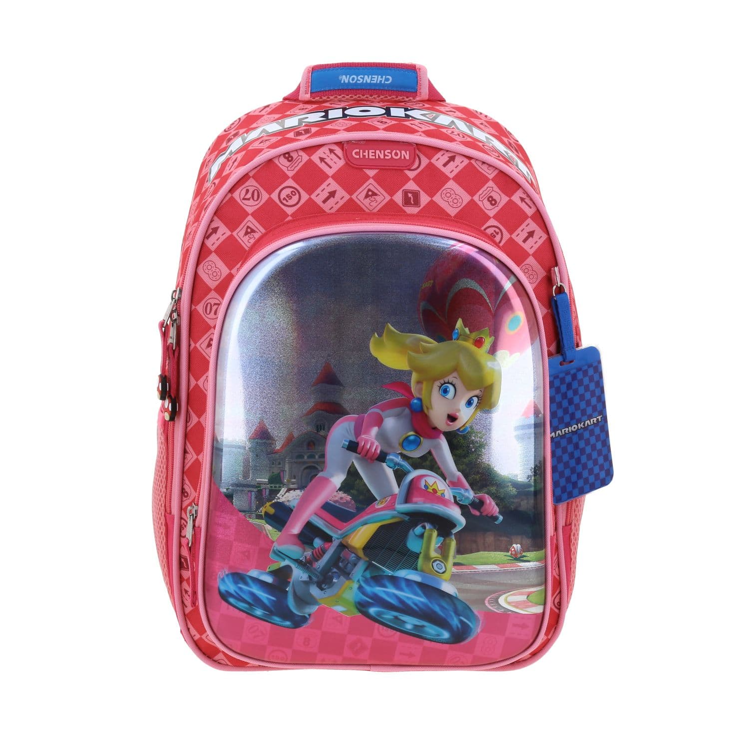 Kit Escolar Mario Bros by Chenson (Mochila + Lonchera + Lapicera) Rosa Infantil - Modelo MB66275, modelo MB66275-P-KC3