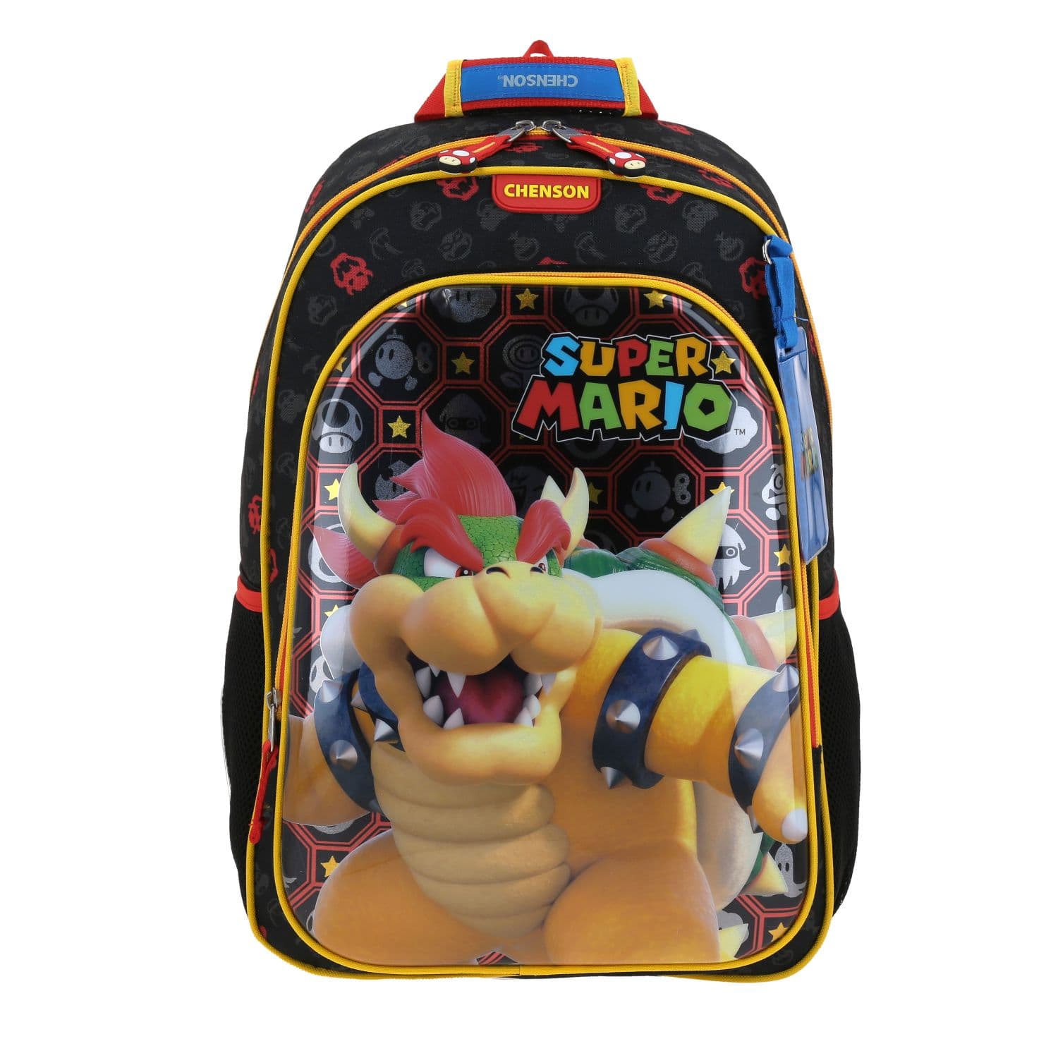 Kit Escolar Mario Bros by Chenson Negro (Mochila + Lonchera + Lapicera) Infantil - Modelo MB66317, modelo MB66317-KC3