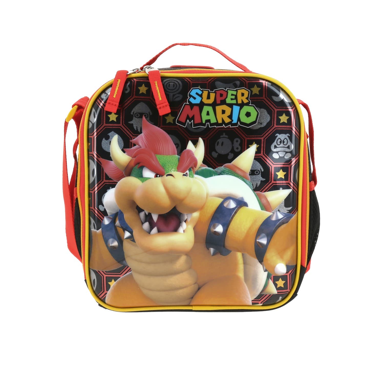 Kit Escolar Mario Bros by Chenson Lonchera + Lapicera Negro Infantil - Modelo MB66319, modelo MB66319-3-K2OA