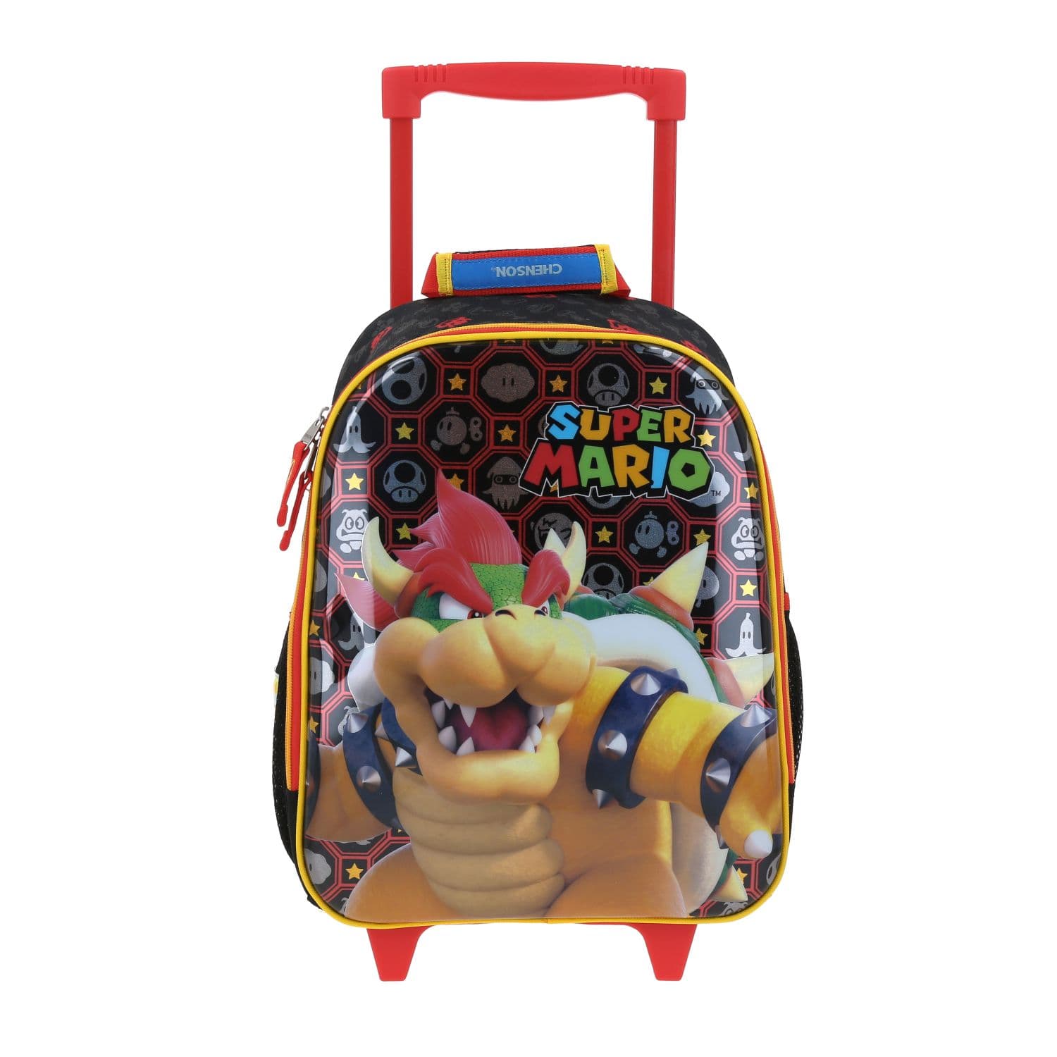 Mochila con Ruedas Mario Bros Negro para Niño - Divertida y Duradera - Modelo MB66321, modelo MB66321-3