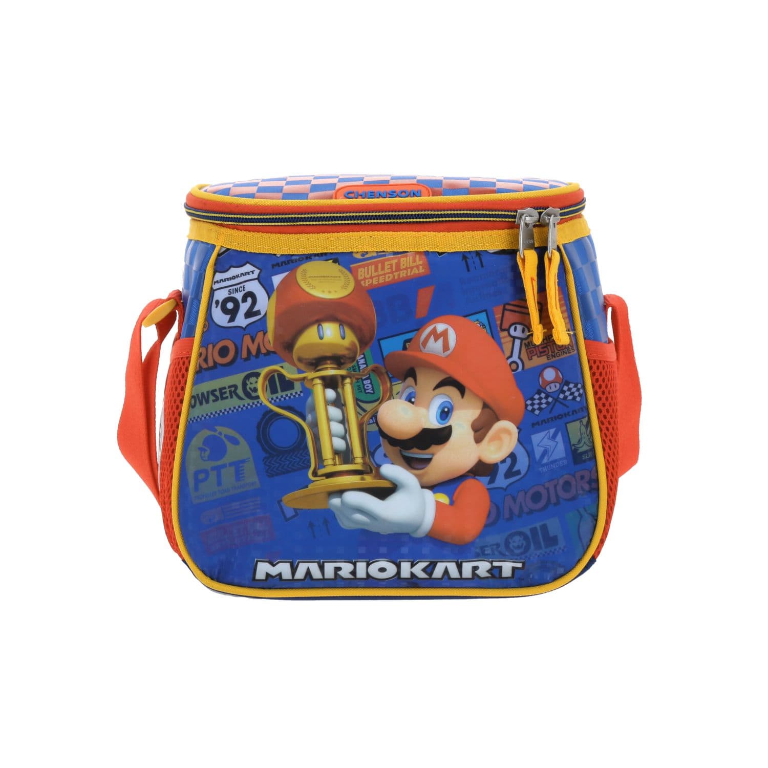 Kit Escolar Mario Bros by Chenson (Lonchera + Lapicera) Azul Infantil - Modelo MB66413, modelo MB66413-9-K2OA