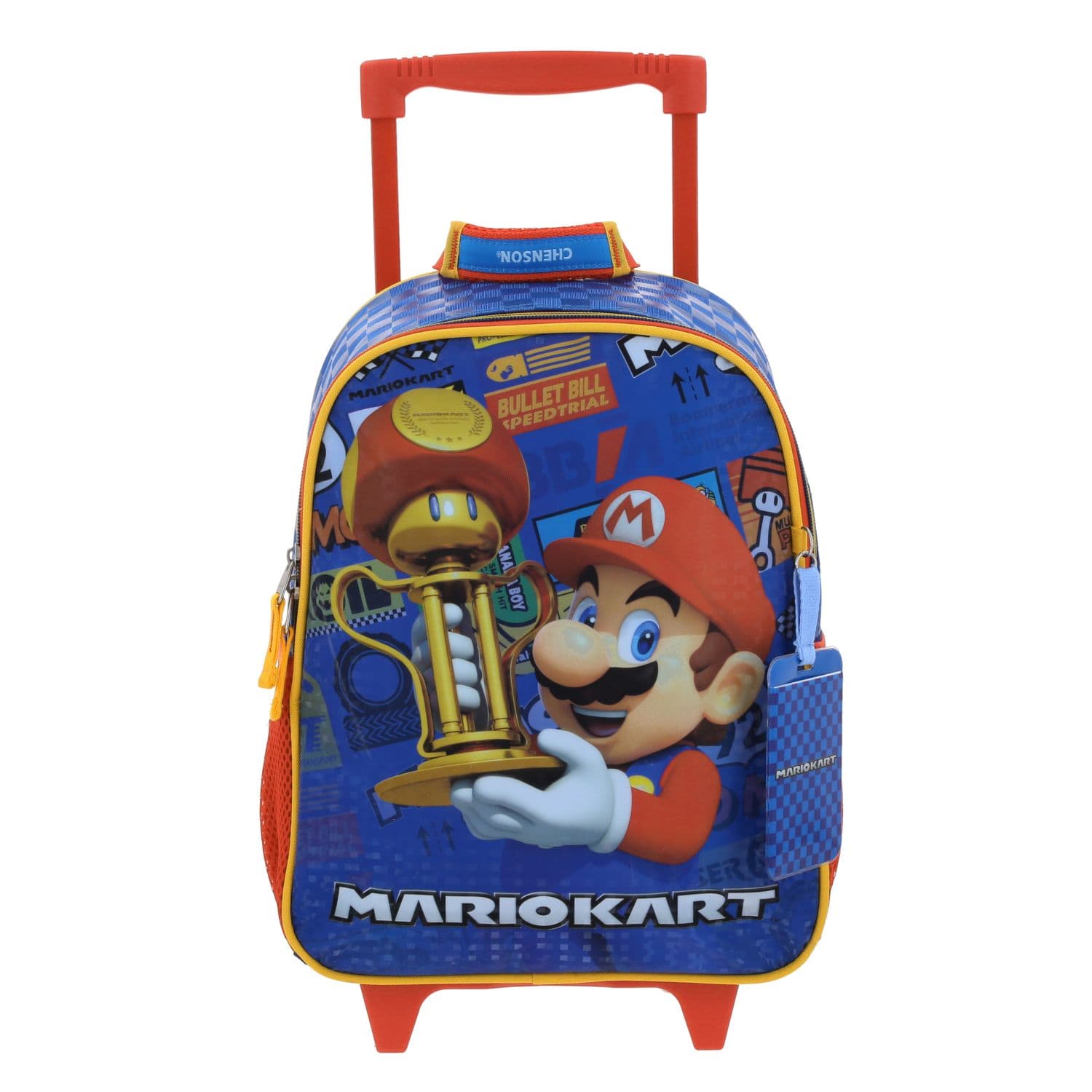 Mochila con Ruedas Mario Bros Azul para Niño - Modelo MB66415, modelo MB66415-9