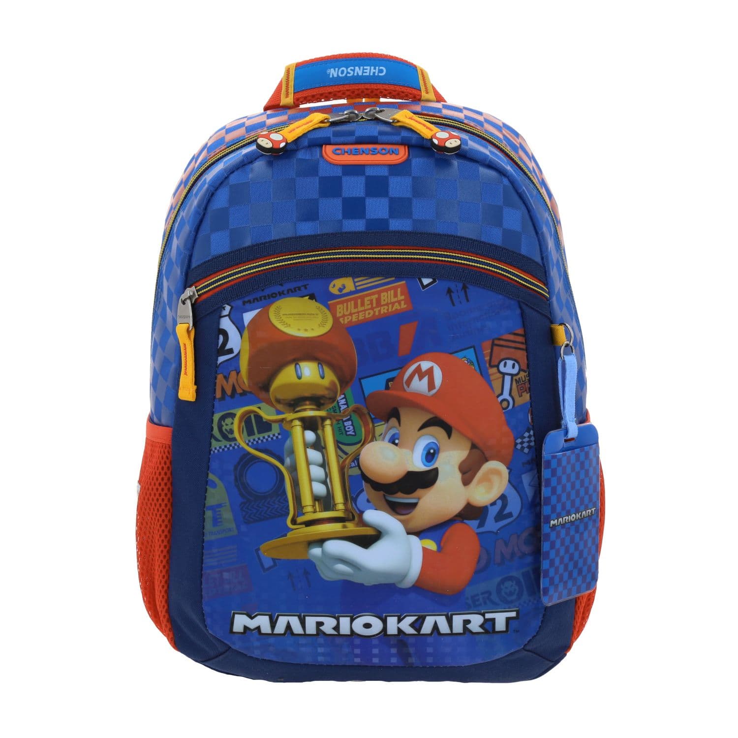 Kit Escolar Mario Bros by Chenson Azul (Mochila + Lonchera + Lapicera) Infantil - Modelo MB66416, modelo MB66416-KC3