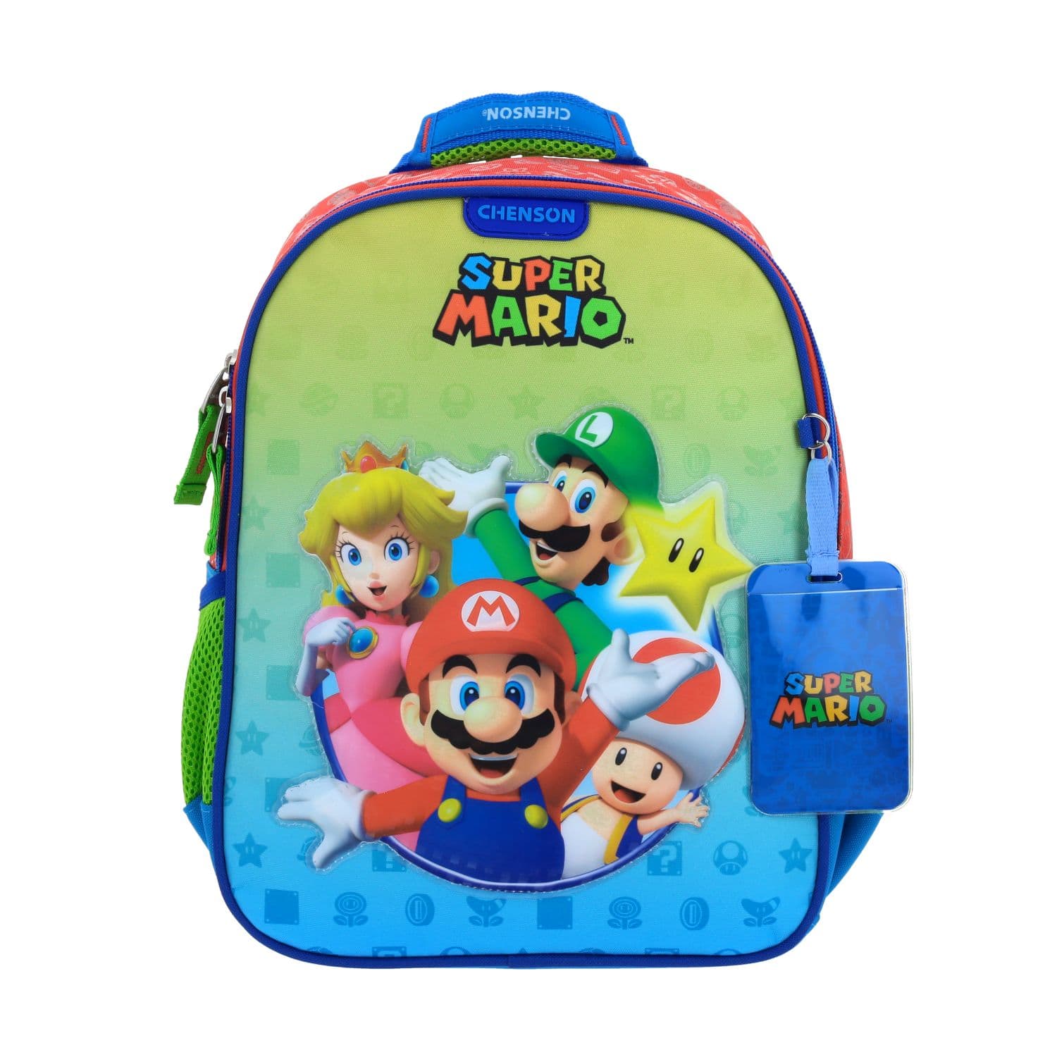 Mochila escolar para niño Mario Bros by Chenson color rojo divertida y duradera - Modelo MB66458, modelo MB66458-R