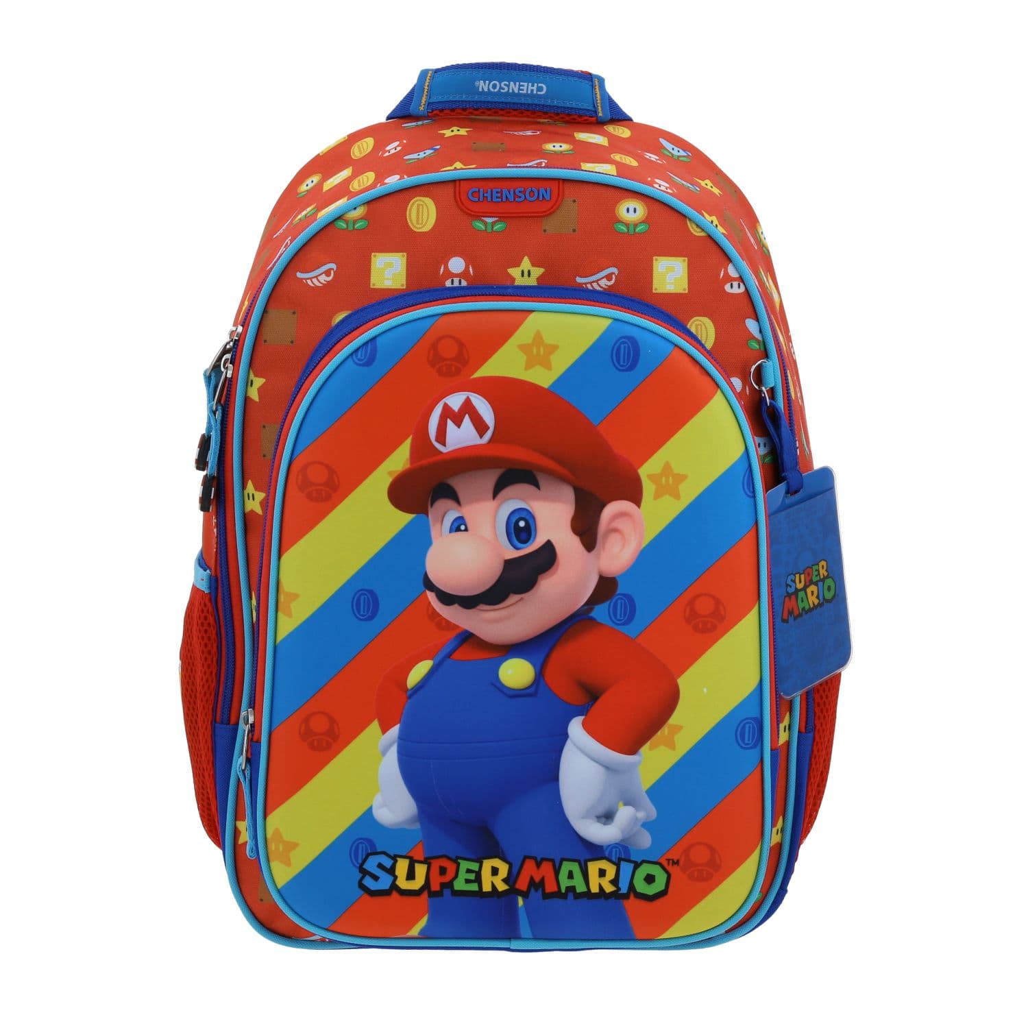 Kit Escolar Mario Bros by Chenson Mochila + Lonchera + Lapicera Rojo Infantil - Modelo MB66574, modelo MB66574-R-KC3