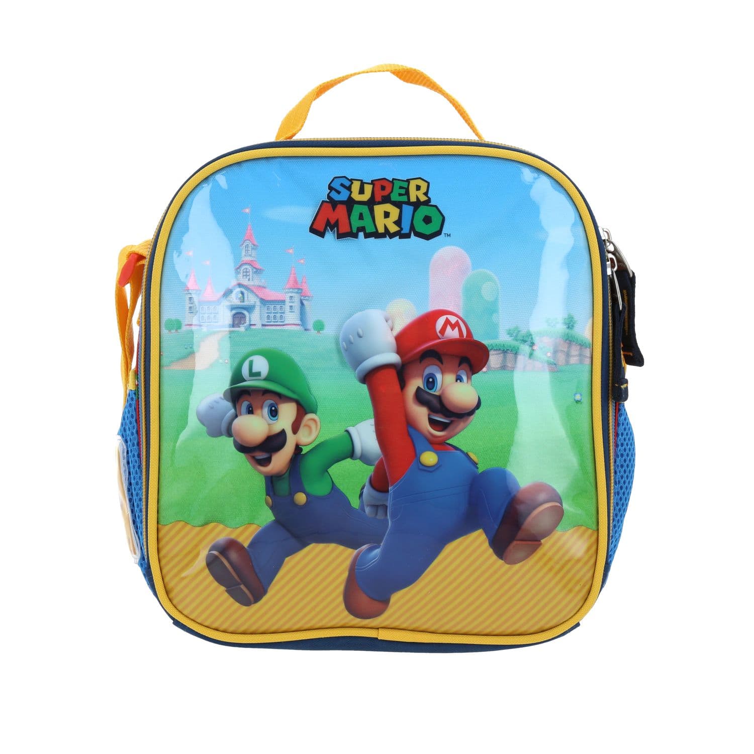 Kit Escolar Mario Bros by Chenson (Lonchera + Lapicera) Azul Infantil - Modelo MB66582, modelo MB66582-9-K2OA