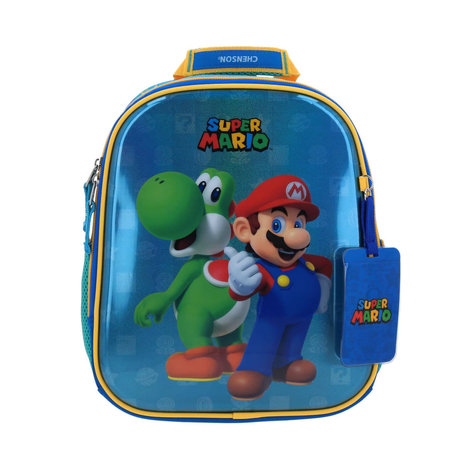 Kit Escolar Mario Bros by Chenson (Mochila + Lapicera) Azul Infantil - Modelo MB66589, modelo MB66589-9-KC2A
