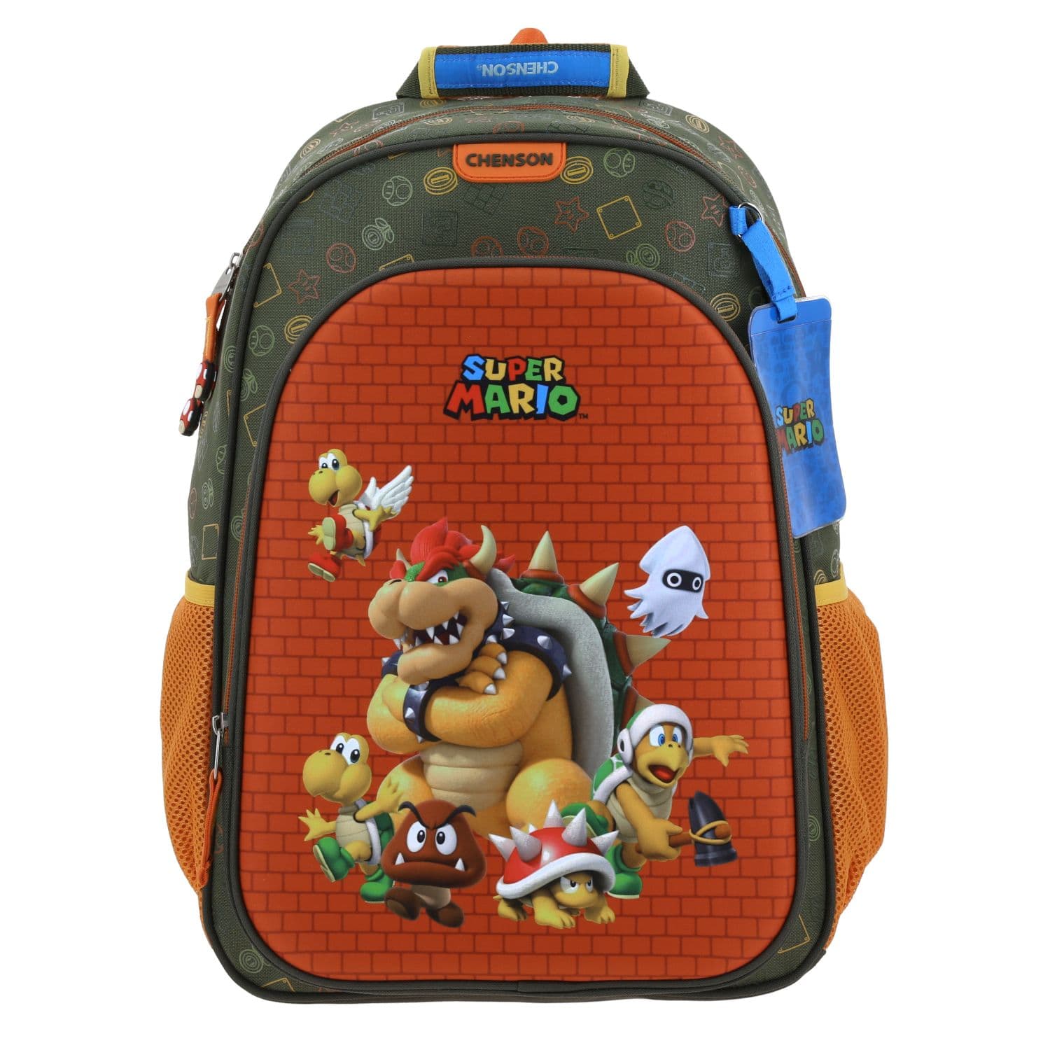 Kit Escolar Mario Bros by Chenson (Mochila + Lonchera) Verde, modelo MB66590-A-KC2O