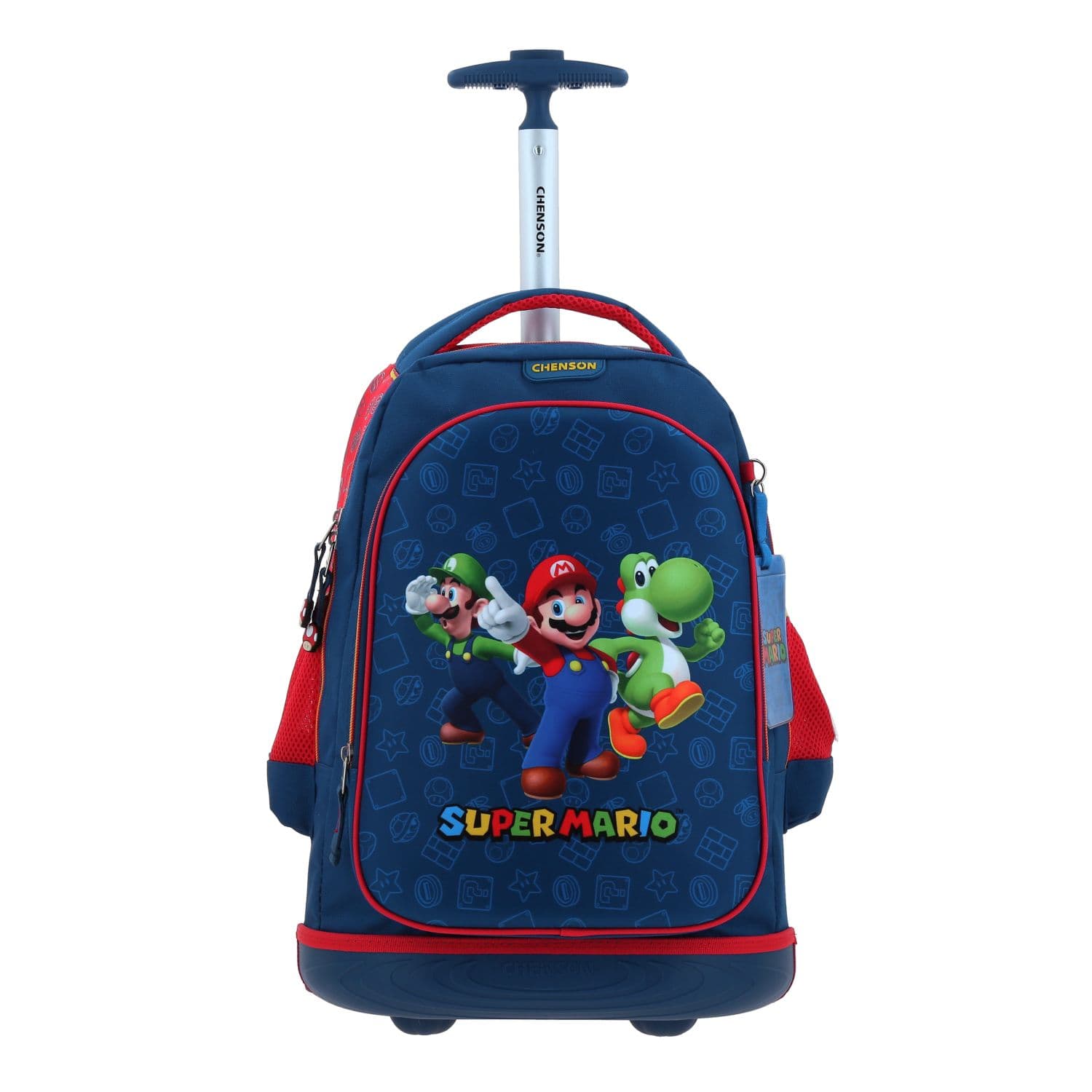 Mochila con Ruedas Mario Bros Azul para Niño - Modelo MB70378, modelo MB70378-9