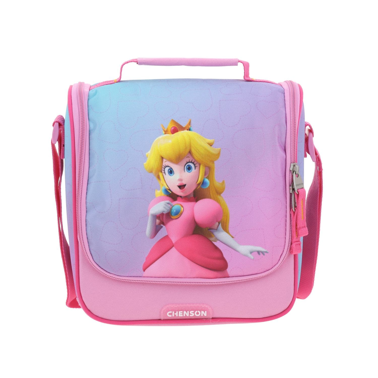 Kit Escolar Mario Bros by Chenson (Lonchera + Lapicera) Rosa Infantil - Modelo MB70431, modelo MB70431-P-K2OA