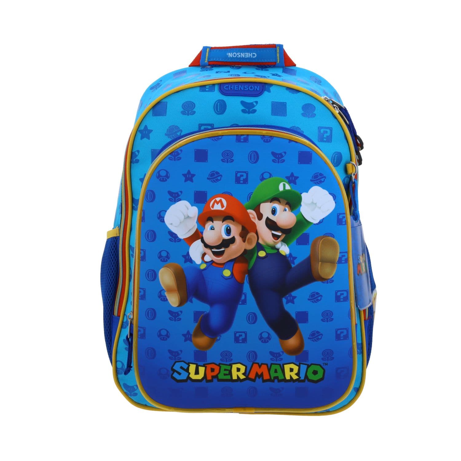 Kit Escolar Mario Bros by Chenson Mochila + Mochila + Mochila Azul Infantil, modelo MB70502-9-KC3