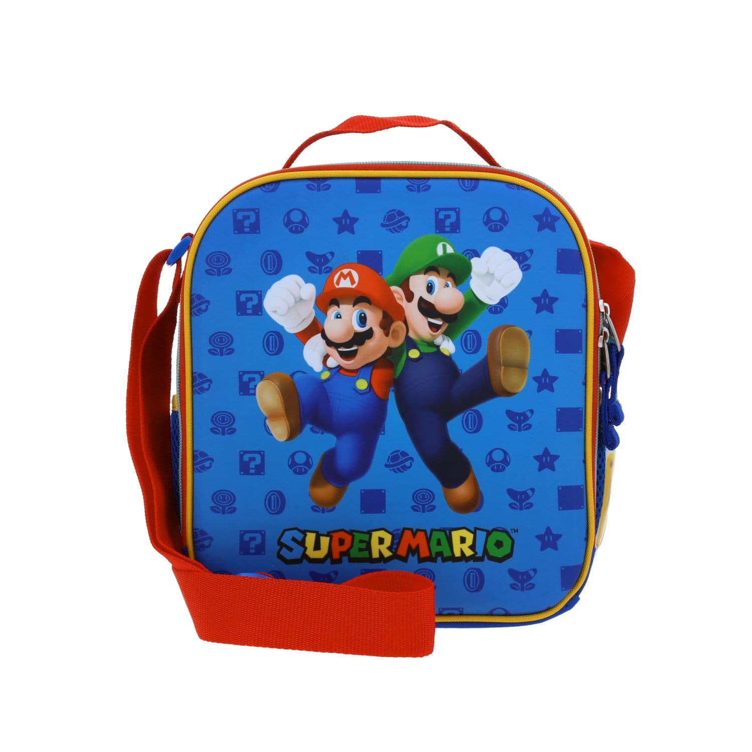 Kit Escolar Mario Bros by Chenson Mochila + Mochila Azul Infantil - Modelo MB70503, modelo MB70503-9-K2OA