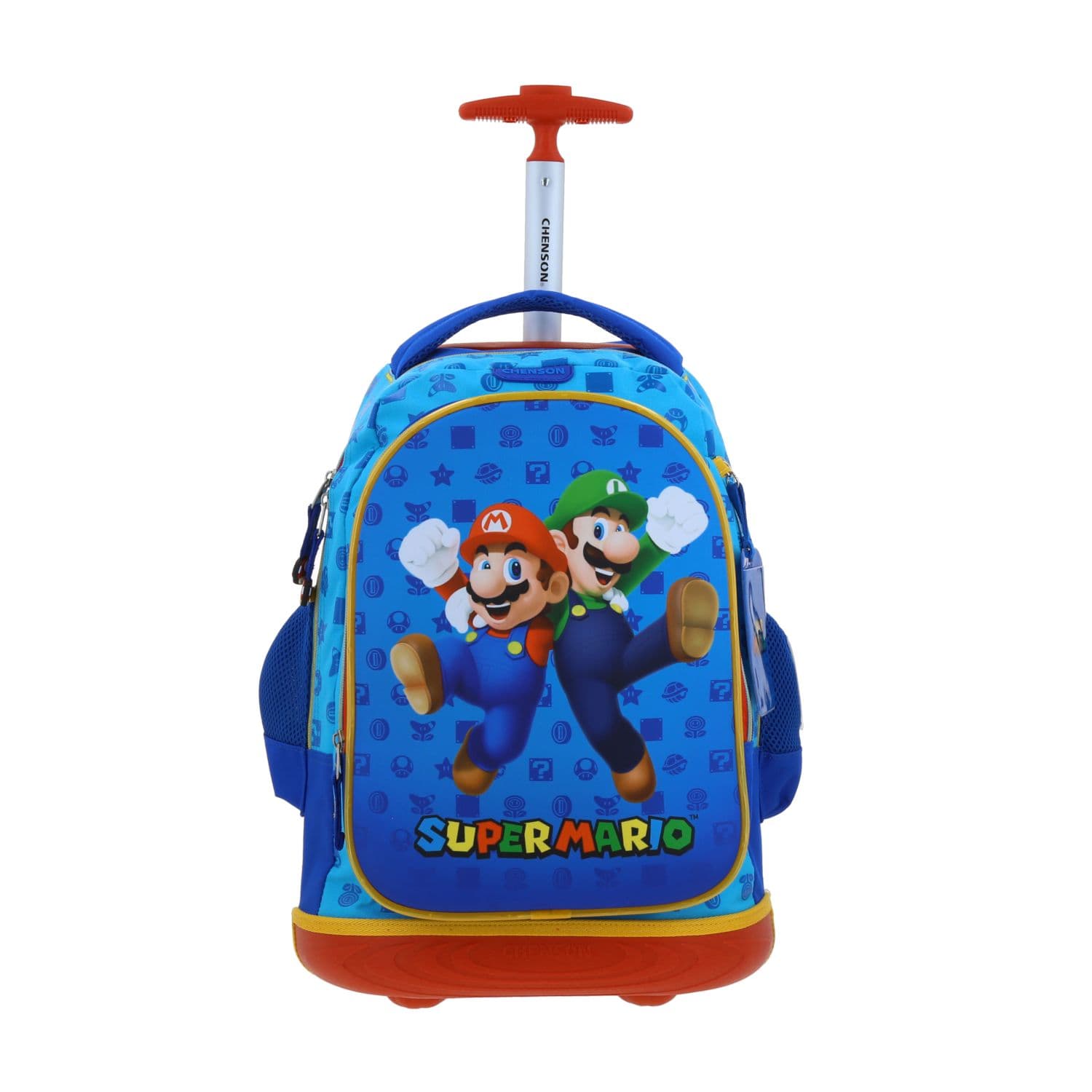 Kit Escolar Mario Bros by Chenson Mochila con Ruedas + Mochila + Mochila Azul Infantil, modelo MB70505-9-KB3