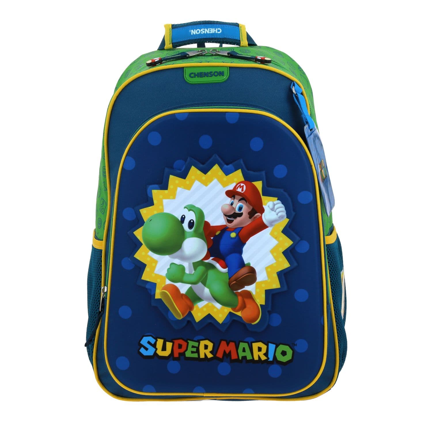 Kit Escolar Mario Bros by Chenson (Mochila + Lonchera) Azul Infantil - Modelo MB70626, modelo MB70626-9-KC2O