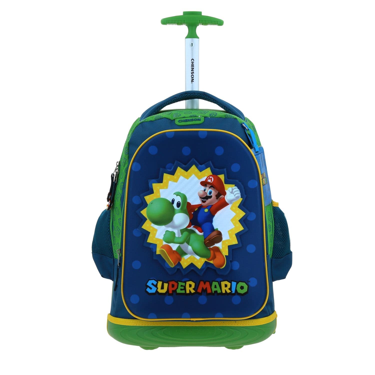 Kit Escolar Mario Bros by Chenson (Mochila con Ruedas + Lonchera) Azul Infantil - Modelo MB70630, modelo MB70630-9-KB2O