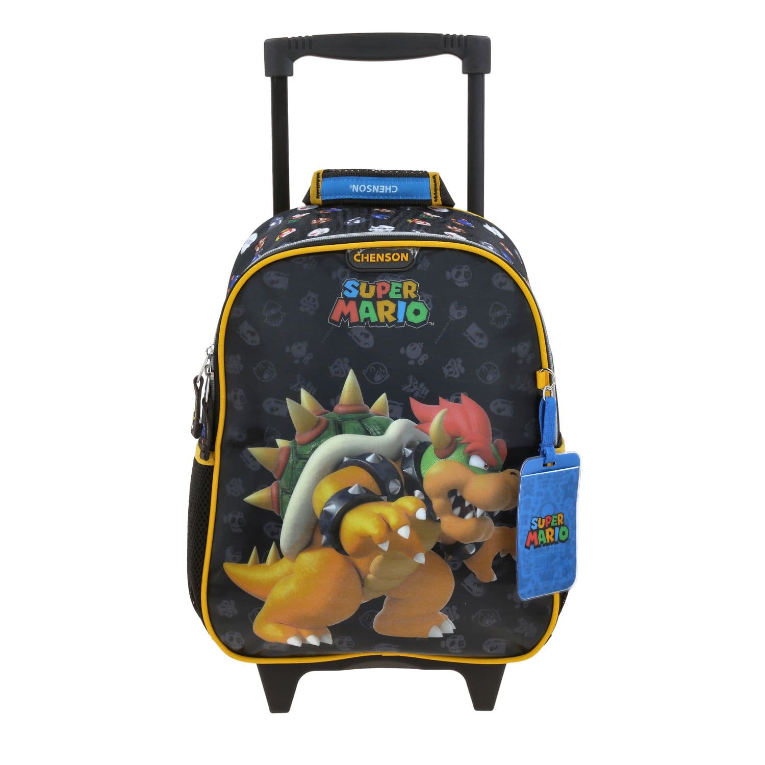 Mochila con Ruedas Mario Bros Negro para Niño - Modelo MB70714, modelo MB70714-3