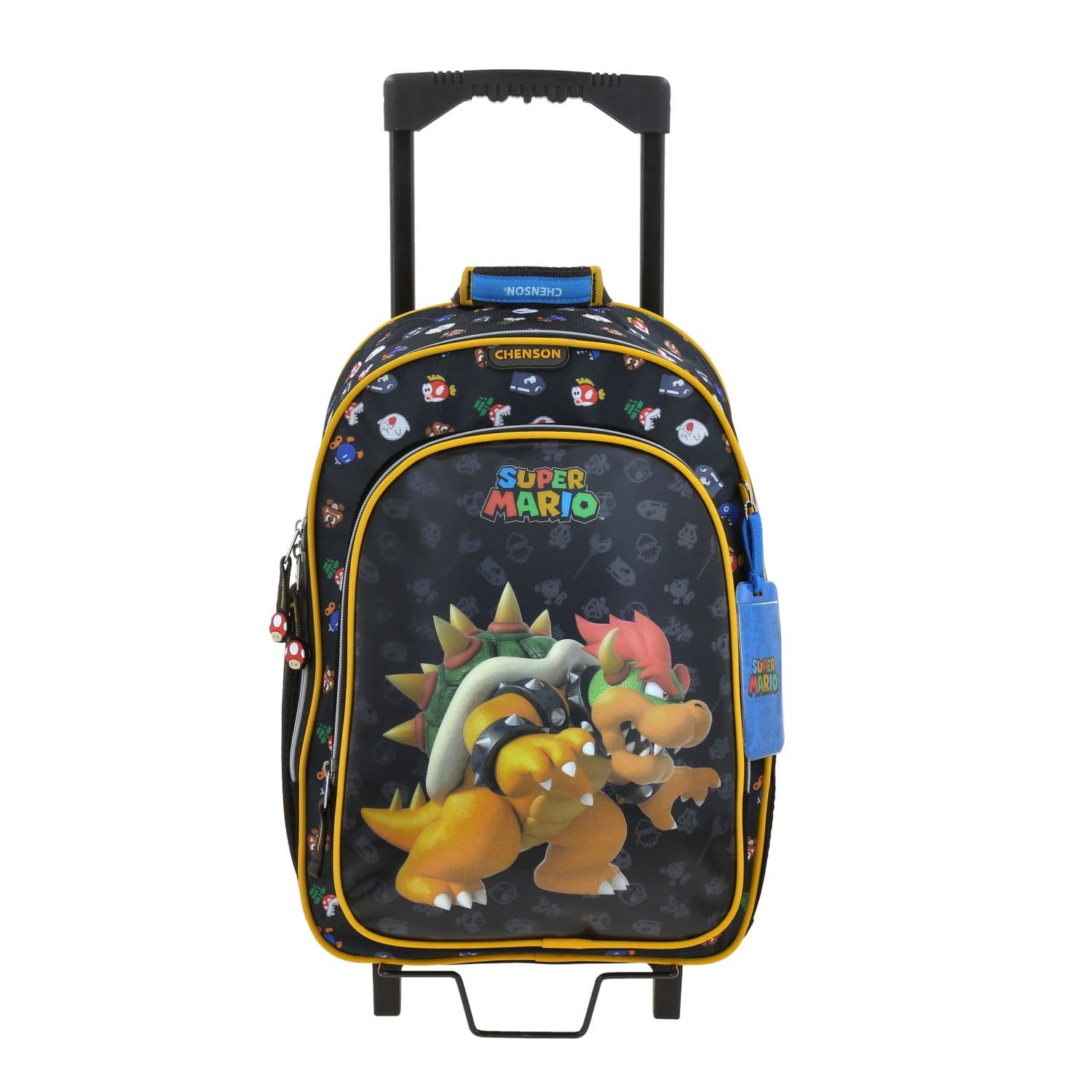 Kit Escolar Mario Bros by Chenson Mochila con Ruedas + Lonchera Negro Infantil - Modelo MB70715, modelo MB70715-3-KB2O