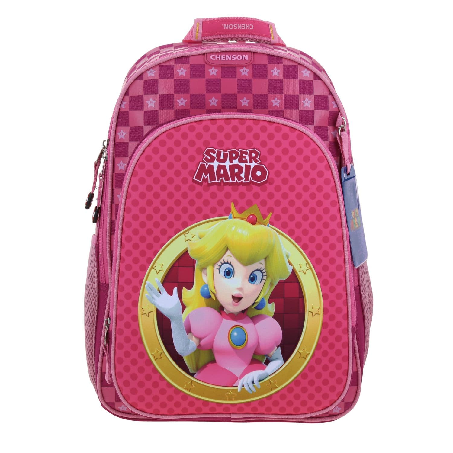 Kit Escolar Mario Bros by Chenson Mochila + Lonchera + Lapicera Rosa Infantil, modelo MB70733-P-KC3