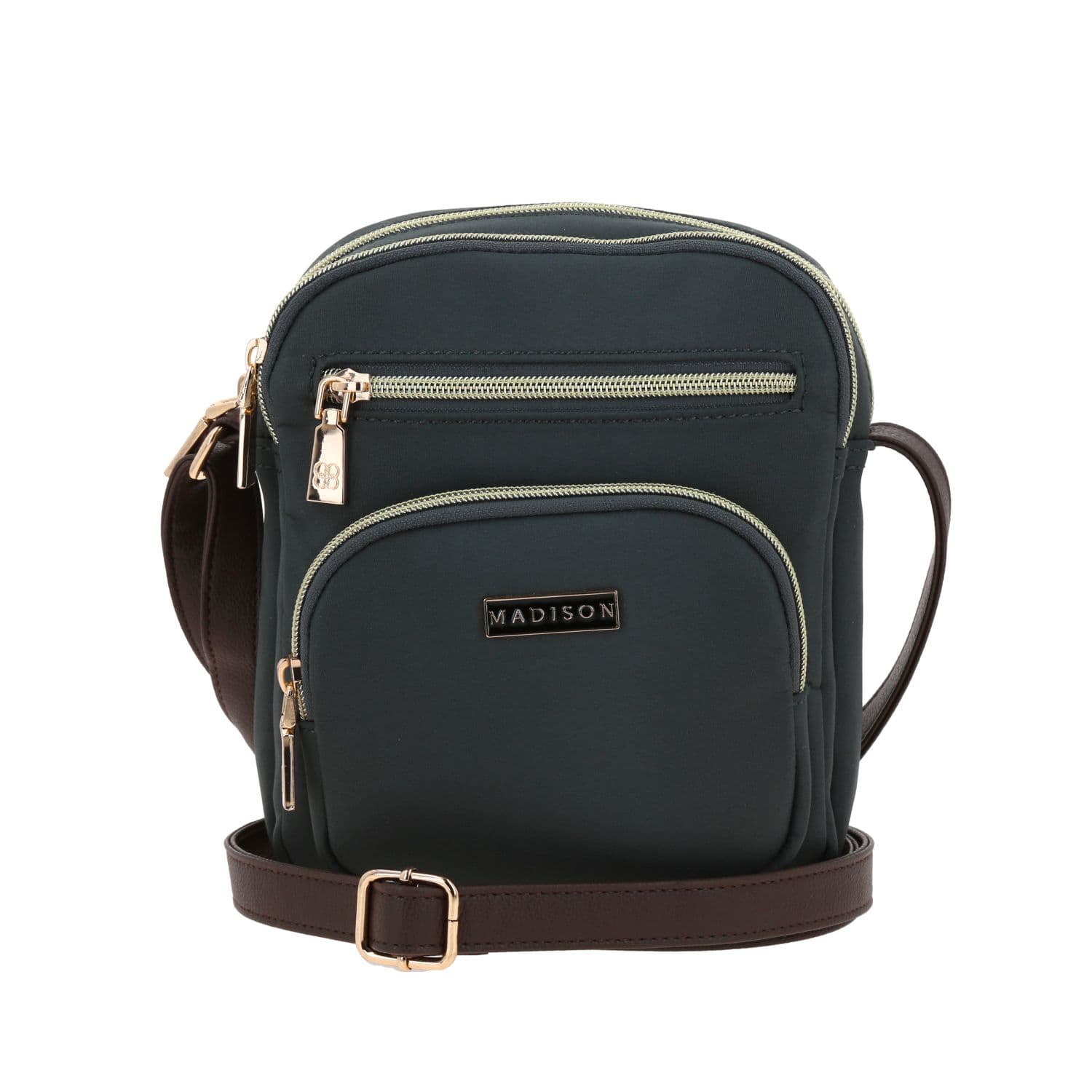 Bolsa de lado para dama Madison by Chenson Gris con doble compartimento - Modelo MD25162, modelo MD25162-2