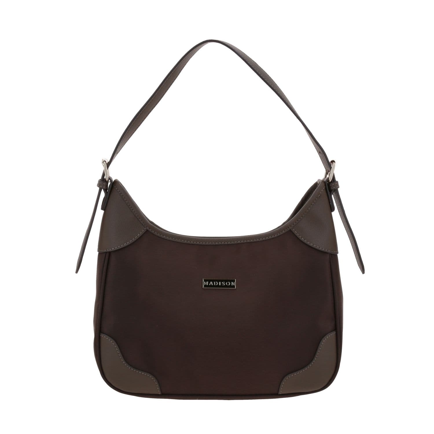Bolsa de Mano para Dama Madison by Chenson Café Satinado - Modelo MD25189, modelo MD25189-D