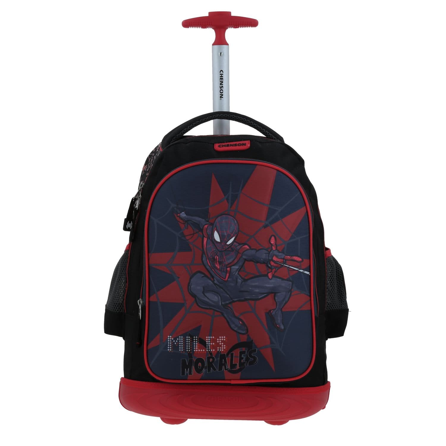 Mochila con Ruedas Spider-Man Miles Morales Negro para Niño - Diversión y Durabilidad - Modelo MM70288, modelo MM70288-3