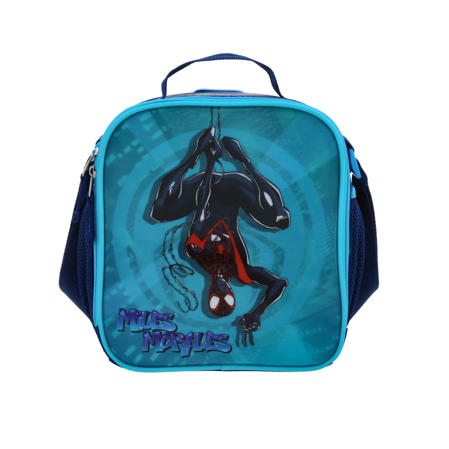 Lonchera Escolar Spider-Man Miles Morales Azul Térmica Chenson - Modelo MM70884, modelo MM70884-9
