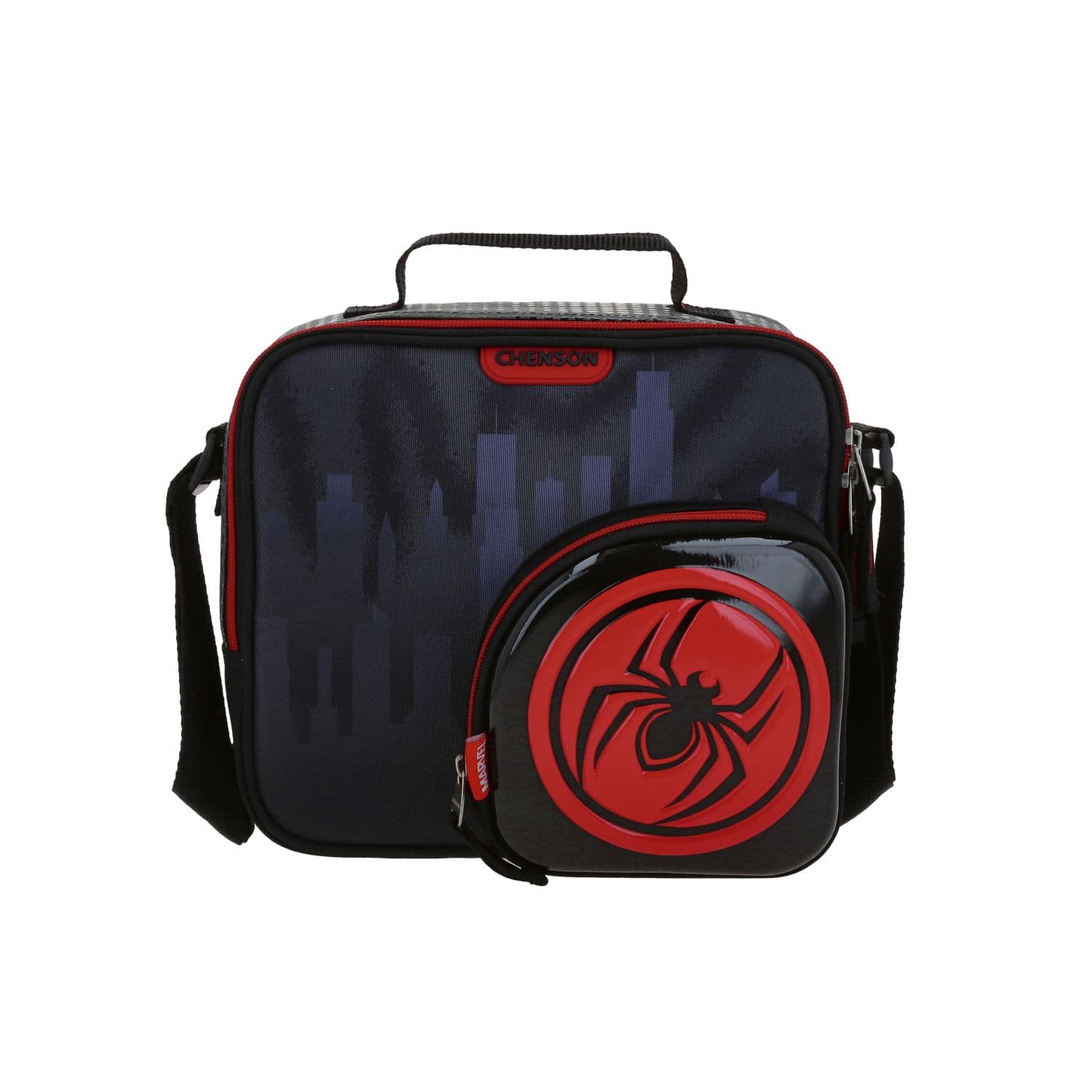 Lonchera Escolar Spider-Man Miles Morales Gris Térmica Chenson, modelo MM71018-2