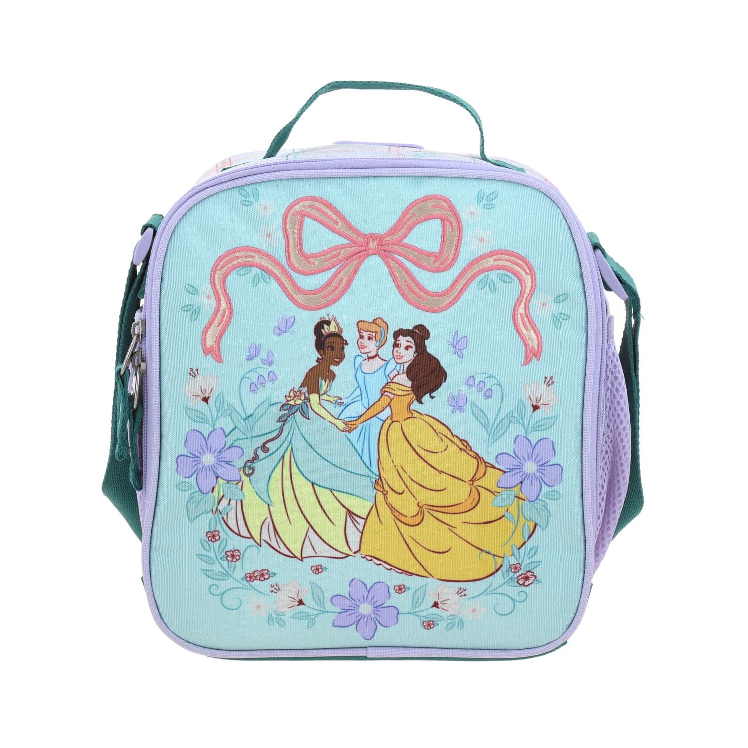 Lonchera Escolar Princesas Disney by Chenson Verde Térmica, modelo PR70787-G