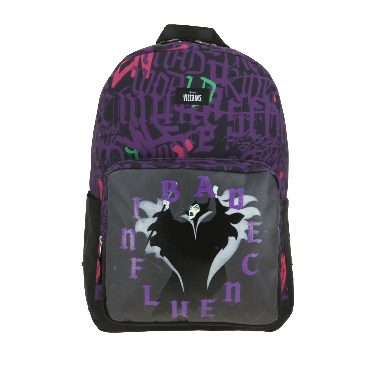 Mochila Juvenil Villanas by Chenson negra con amplio compartimento - Modelo VI66206, modelo VI66206-3