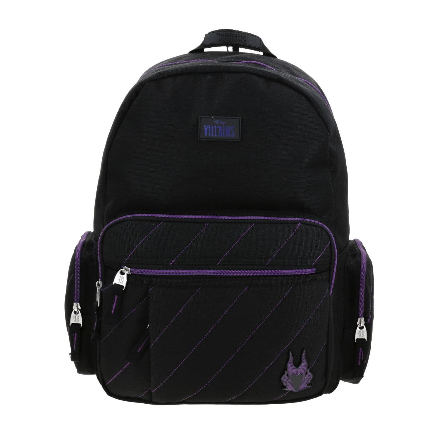 Mochila Juvenil Villanas by Chenson negra con amplio compartimento - Modelo VI70200, modelo VI70200-3